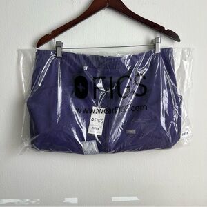 Purple pulse Figs Sydney scrub jacket